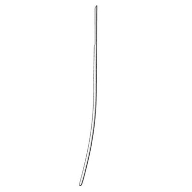 Dilator Uterine Hegar 7" Curved 3mm Rounded Tip Reusable Stainless Steel Ea